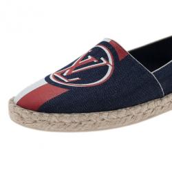 مملوكة مسبقًا Louis Vuitton Two-Tone Postcard Espadrilles Size 35
