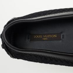Louis Vuitton Black Suede Oxford Loafers Size 39