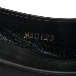 Pre Owned Louis Vuitton Black Leather Oh Really! Peep Toe Pumps Size 37