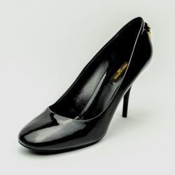 Pre Owned Louis Vuitton Black Oh Really! Patent Calf Pumps Size 39