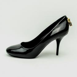 Pre Owned Louis Vuitton Black Oh Really! Patent Calf Pumps Size 39