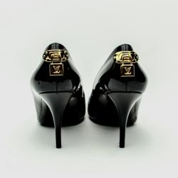 Pre Owned Louis Vuitton Black Oh Really! Patent Calf Pumps Size 39