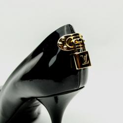 Pre Owned Louis Vuitton Black Oh Really! Patent Calf Pumps Size 39