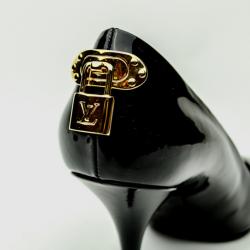 Pre Owned Louis Vuitton Black Oh Really! Patent Calf Pumps Size 39