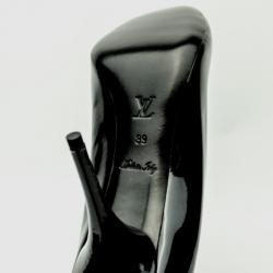 Pre Owned Louis Vuitton Black Oh Really! Patent Calf Pumps Size 39