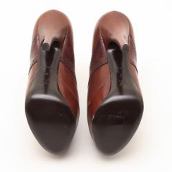 مملوكة مسبقًا Louis Vuitton Brown Leather Lace Pumps Size 37