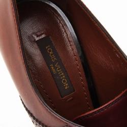مملوكة مسبقًا Louis Vuitton Brown Leather Lace Pumps Size 37
