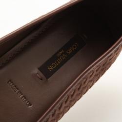 مملوكة مسبقًا Louis Vuitton Suede Oxford Ballerina Flats Size 37.5