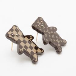 Pre Owned Louis Vuitton Limited Edition Nonours Teddy Bear Brooches