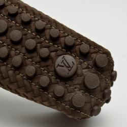 مملوكة مسبقًا Louis Vuitton Brown Oxford Suede Calf Loafers Size 37.5