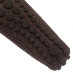 مملوكة مسبقًا حذاء فلات لوي فيتون أوكسفورد جلد سويدي بني مقاس 39