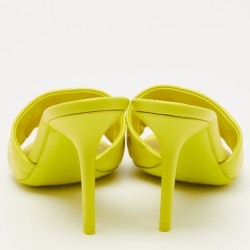 مملوكة مسبقًا Louis Vuitton Yellow Leather Revival Sandals Size 37