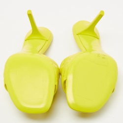 مملوكة مسبقًا Louis Vuitton Yellow Leather Revival Sandals Size 37