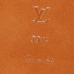 Pre Owned Louis Vuitton Multicolor Canvas LV Escale Time Out Slide Flats Size 39.5 