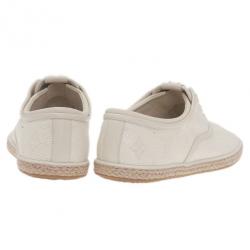 Pre Owned حذاء رياضي لوي فيتون مونوجرام أبيض إسبادرية مقاس 38.5