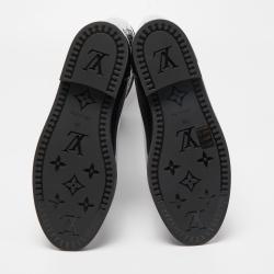 Pre Owned Louis Vuitton Black Rubber Rain Boots Size 38