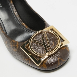 مملوكة مسبقًا Louis Vuitton Brown Canvas Madeleine Pumps Size 38.5