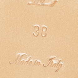 Pre Owned Louis Vuitton Silver Leather Revival Flat Slides Size 38