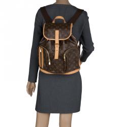Louis Vuitton BOSPHORE BACKPACK Brown Beige Leather ref.559069 - Joli Closet