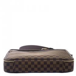 Pre Owned Louis Vuitton Damier Ebene Canvas Sabana Laptop Bag