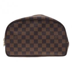 Pre Owned Louis Vuitton Damier Ebene Canvas Toiletry Bag