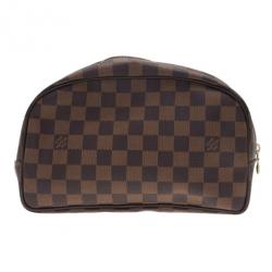 Pre Owned Louis Vuitton Damier Ebene Canvas Toiletry Bag