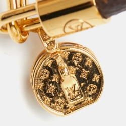 مملوكة مسبقًا Louis Vuitton LV Tribute Canvas Monogram Gold Plated Bracelet