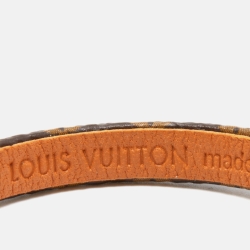 مملوكة مسبقًا Louis Vuitton LV Tribute Canvas Monogram Gold Plated Bracelet