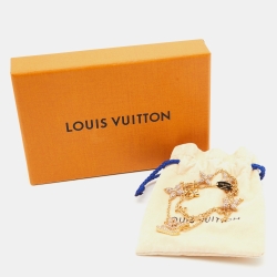 Louis Vuitton Tresor Crystals Gold Tone Necklace