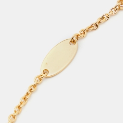 Louis Vuitton Tresor Crystals Gold Tone Necklace