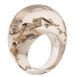 مملوكة مسبقًا Louis Vuitton Inclusion Transparent Ring Size 54.5