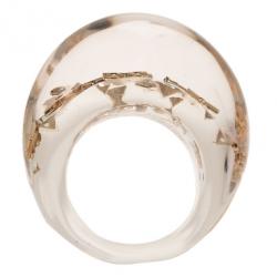 مملوكة مسبقًا Louis Vuitton Inclusion Transparent Ring Size 54.5