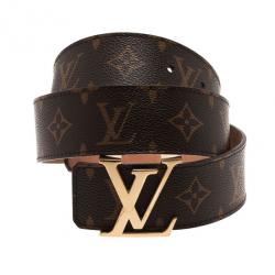 Pre Owned Louis Vuitton Monogram Initials Belt 85CM