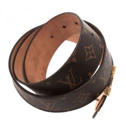 Pre Owned Louis Vuitton Monogram Initials Belt 85CM