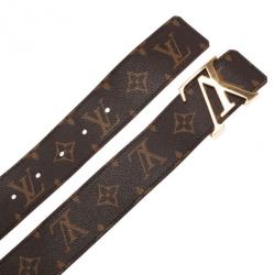 Pre Owned Louis Vuitton Monogram Initials Belt 85CM