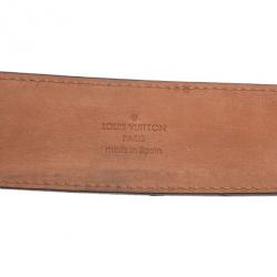 Pre Owned Louis Vuitton Monogram Initials Belt 85CM