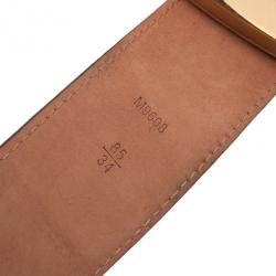 Pre Owned Louis Vuitton Monogram Initials Belt 85CM