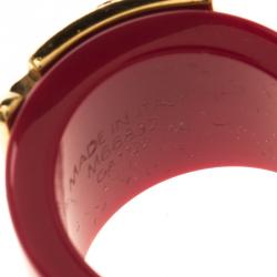 مملوكة مسبقًا خاتم لوي فيتون لوك مي رزين ذهبي اللون مقاس 54