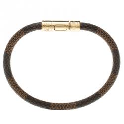 مملوكة مسبقًا سوار لوي فيتون كيب إت لون ذهبي كانفاس دامييه أييبن