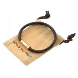 مملوكة مسبقًا سوار لوي فيتون كيب إت لون ذهبي كانفاس دامييه أييبن