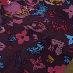 مملوكة مسبقًا Louis Vuitton Multicolor Printed Silk Fleurs Square Scarf