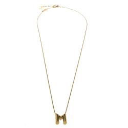 LOUIS VUITTON LV And Me Letter V Necklace Gold 737971