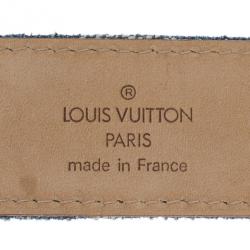 مملوكة مسبقًا Louis Vuitton Denim Monogram Belt 90CM