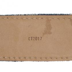 مملوكة مسبقًا Louis Vuitton Denim Monogram Belt 90CM