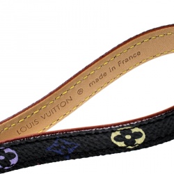 Pre Owned Louis Vuitton Black Multicolor Monogram Canvas Phone Strap
