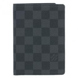 Pre Owned Louis Vuitton Damier Graphite Passport Holder