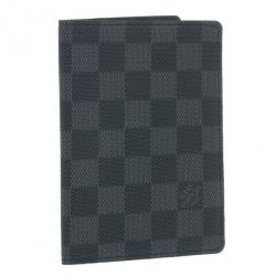 Pre Owned Louis Vuitton Damier Graphite Passport Holder