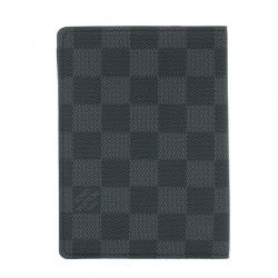 Pre Owned Louis Vuitton Damier Graphite Passport Holder