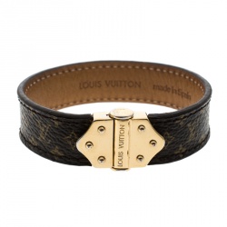 Louis Vuitton Monogram Nano Spirit Bracelet Size 19