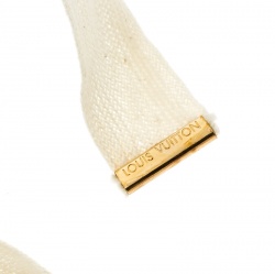 مملوكة مسبقًا قلادة لوي فيتون ستيتمنت برباط قماش خرز متعدد الألوان